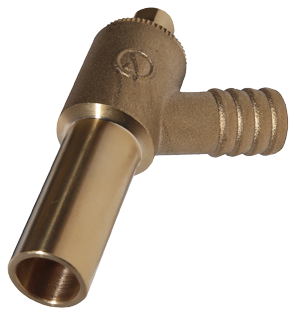 ART 15 Brass Drain Cock Extended Male Spigot