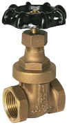 ART 375HW PN20 Bronze Gate Valve BSP Taper F/F Ends Handwheel Op (ISO 7/1)