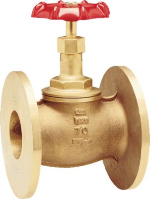 ART 390 PN16 Flanged Bronze Globe Valve Drilled PN16 (Undrilled on request)