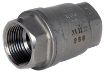 ART 966 PN82 Stainless Steel Spring Check Valve BSP Parallel F/F Ends (ISO 7/1)
